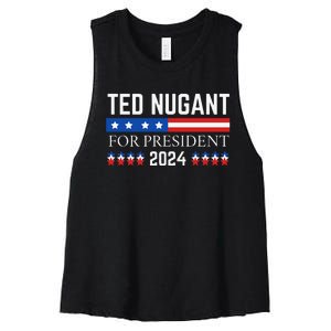 Funny Tn For President 2024 Women's Racerback Cropped Tank