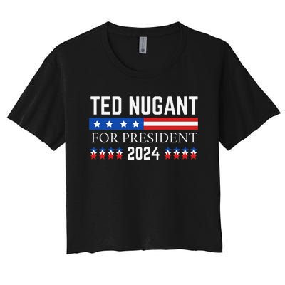 Funny Tn For President 2024 Women's Crop Top Tee