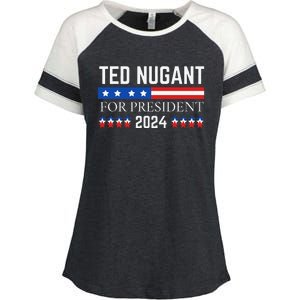 Funny Tn For President 2024 Enza Ladies Jersey Colorblock Tee