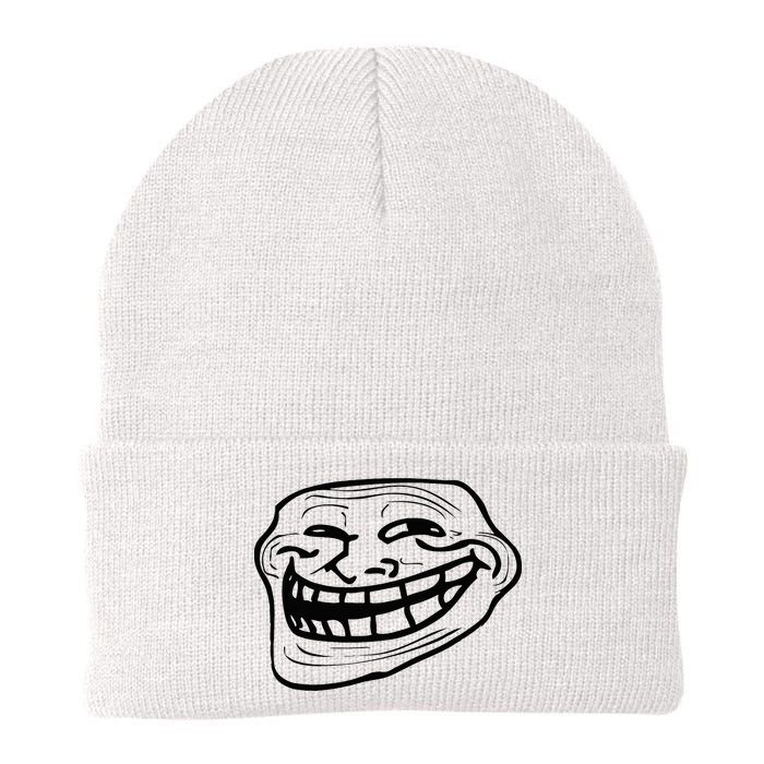 Funny Troll Face Nerd Geek Knit Cap Winter Beanie