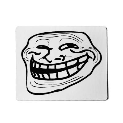 Funny Troll Face Nerd Geek Mousepad