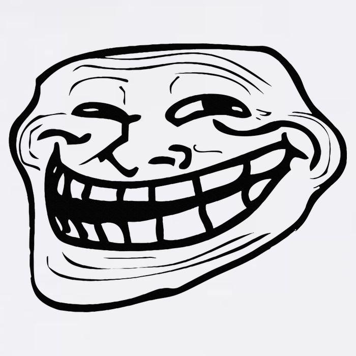 Funny Troll Face Nerd Geek Kids T-Shirt