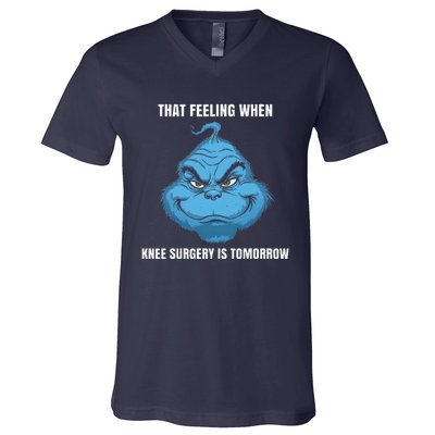 Funny That Feeling When Knee Surgery Is Tomorrow Meme V-Neck T-Shirt