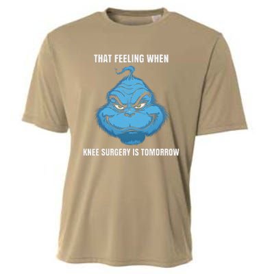 Funny That Feeling When Knee Surgery Is Tomorrow Meme Cooling Performance Crew T-Shirt