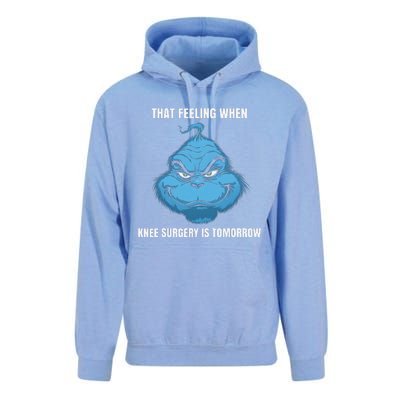 Funny That Feeling When Knee Surgery Is Tomorrow Meme Unisex Surf Hoodie