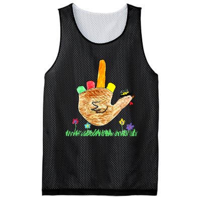 Funny Thanksgiving Friendsgiving Pilgrim Turkey Hand Drawing Mesh Reversible Basketball Jersey Tank