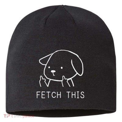 Fetch This Funny Crude Dog Lover Gift Sustainable Beanie