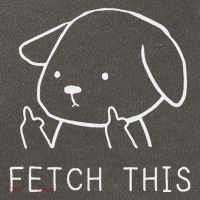 Fetch This Funny Crude Dog Lover Gift Cotton Canvas Backpack