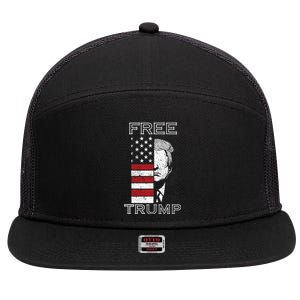 Free trump 7 Panel Mesh Trucker Snapback Hat