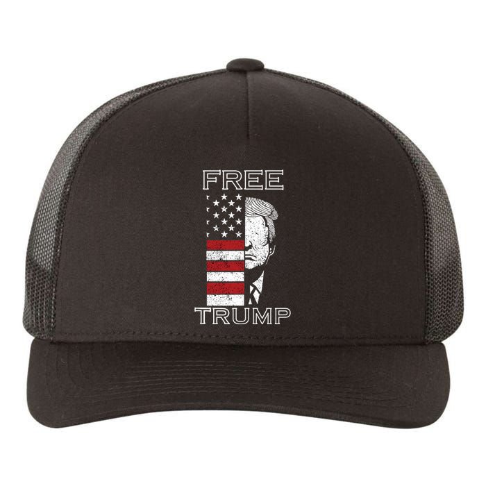 Free trump Yupoong Adult 5-Panel Trucker Hat