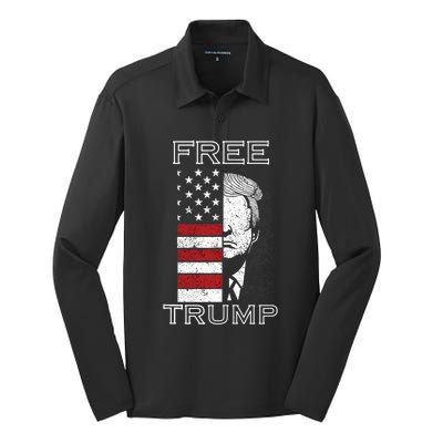 Free trump Silk Touch Performance Long Sleeve Polo