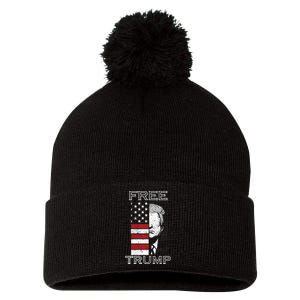 Free trump Pom Pom 12in Knit Beanie