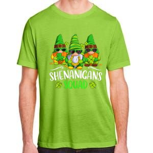 Funny Time For Shenanigans Squad St Patricks Day Gnomes Adult ChromaSoft Performance T-Shirt