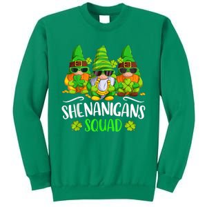 Funny Time For Shenanigans Squad St Patricks Day Gnomes Sweatshirt