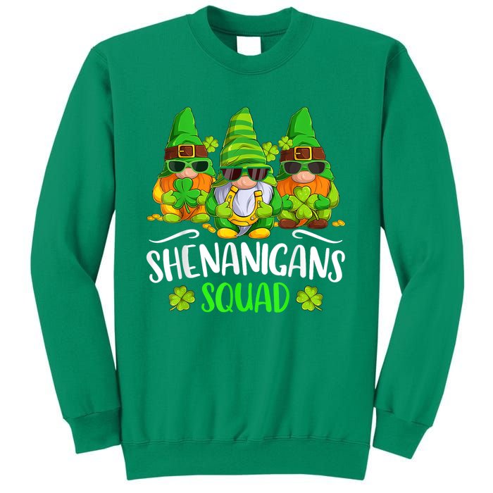 Funny Time For Shenanigans Squad St Patricks Day Gnomes Sweatshirt