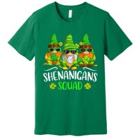 Funny Time For Shenanigans Squad St Patricks Day Gnomes Premium T-Shirt