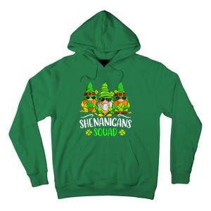 Funny Time For Shenanigans Squad St Patricks Day Gnomes Tall Hoodie