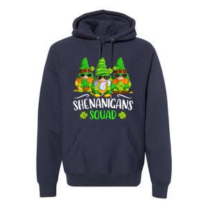 Funny Time For Shenanigans Squad St Patricks Day Gnomes Premium Hoodie