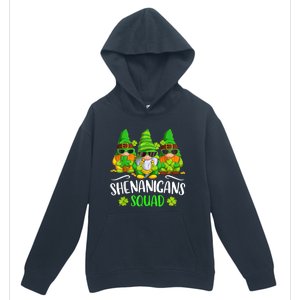 Funny Time For Shenanigans Squad St Patricks Day Gnomes Urban Pullover Hoodie