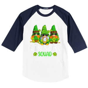 Funny Time For Shenanigans Squad St Patricks Day Gnomes Baseball Sleeve Shirt