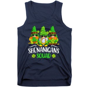 Funny Time For Shenanigans Squad St Patricks Day Gnomes Tank Top