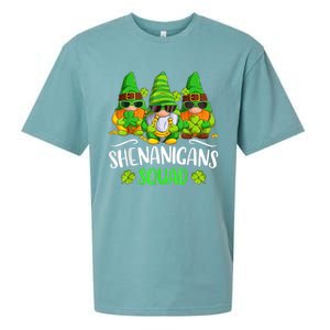 Funny Time For Shenanigans Squad St Patricks Day Gnomes Sueded Cloud Jersey T-Shirt