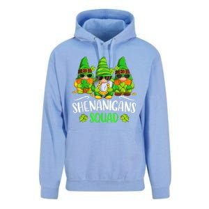 Funny Time For Shenanigans Squad St Patricks Day Gnomes Unisex Surf Hoodie