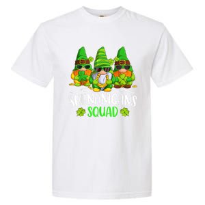 Funny Time For Shenanigans Squad St Patricks Day Gnomes Garment-Dyed Heavyweight T-Shirt