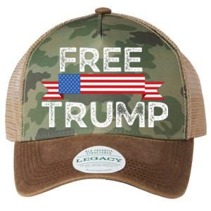 Free Trump, Free Donald Trump Republican Support Legacy Tie Dye Trucker Hat