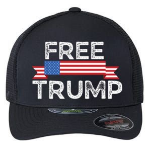 Free Trump, Free Donald Trump Republican Support Flexfit Unipanel Trucker Cap