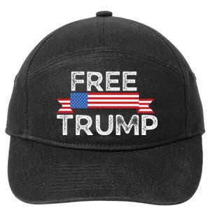 Free Trump, Free Donald Trump Republican Support 7-Panel Snapback Hat