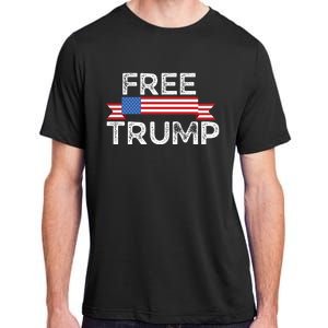 Free Trump, Free Donald Trump Republican Support Adult ChromaSoft Performance T-Shirt