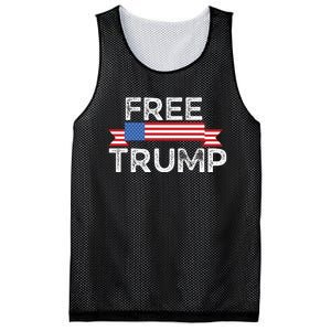 Free Trump, Free Donald Trump Republican Support Mesh Reversible Basketball Jersey Tank