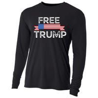 Free Trump, Free Donald Trump Republican Support Cooling Performance Long Sleeve Crew