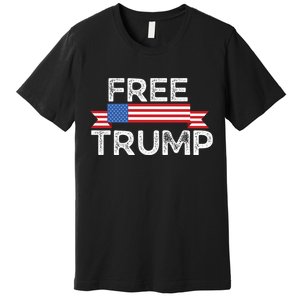 Free Trump, Free Donald Trump Republican Support Premium T-Shirt