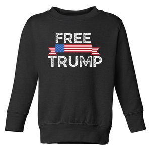 Free Trump, Free Donald Trump Republican Support Toddler Sweatshirt