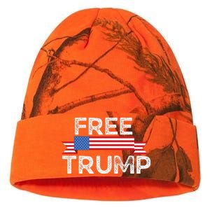 Free Trump, Free Donald Trump Republican Support Kati Licensed 12" Camo Beanie