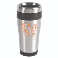 Funny Thanksgiving Feed Me Pie And Tell Me I'm Pretty 16oz Travel Tumbler