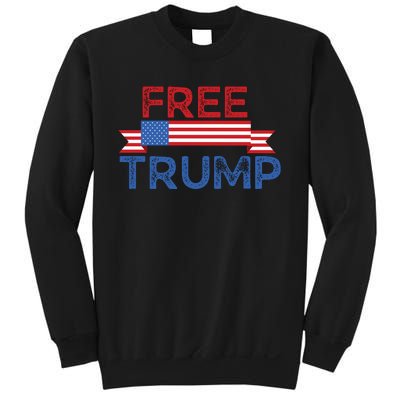 Free Trump, Free Donald Trump Republican Support Sweatshirt