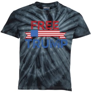 Free Trump, Free Donald Trump Republican Support Kids Tie-Dye T-Shirt