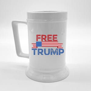 Free Trump, Free Donald Trump Republican Support Beer Stein