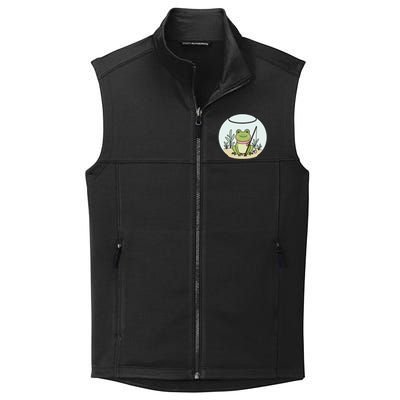 Frog Terrarium Fishing Whimsical Amphibian Adventure Collective Smooth Fleece Vest