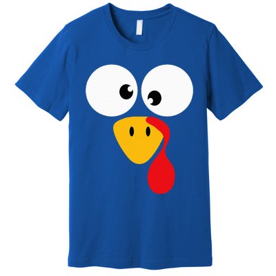 Funny turkey face for thanksgiving family costume Premium T-Shirt