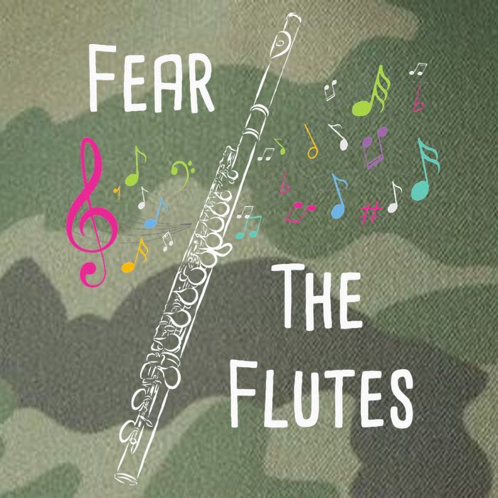 Fear The Flutes Flute Player Flutist Marching Band Music Legacy Tie Dye Trucker Hat