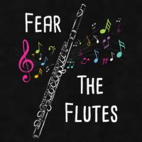 Fear The Flutes Flute Player Flutist Marching Band Music Ladies PosiCharge Tri-Blend Wicking Tank