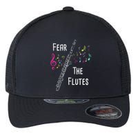 Fear The Flutes Flute Player Flutist Marching Band Music Flexfit Unipanel Trucker Cap