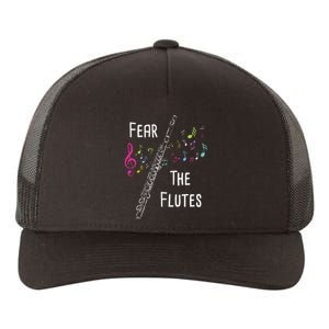 Fear The Flutes Flute Player Flutist Marching Band Music Yupoong Adult 5-Panel Trucker Hat