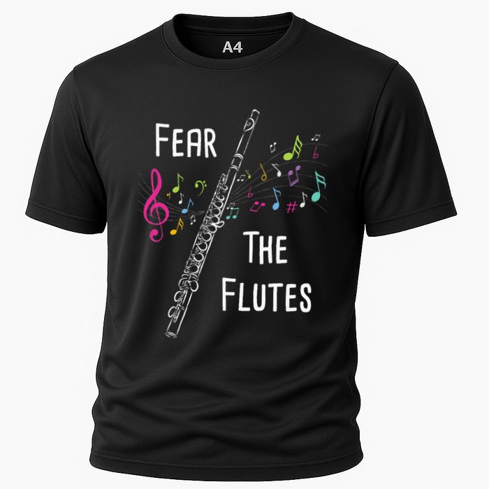 Fear The Flutes Flute Player Flutist Marching Band Music Performance Shirt
