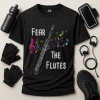 Fear The Flutes Flute Player Flutist Marching Band Music Performance Shirt