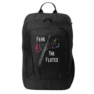 Fear The Flutes Flute Player Flutist Marching Band Music City Backpack